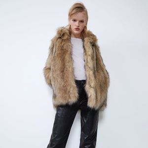Zara faux fur coat
